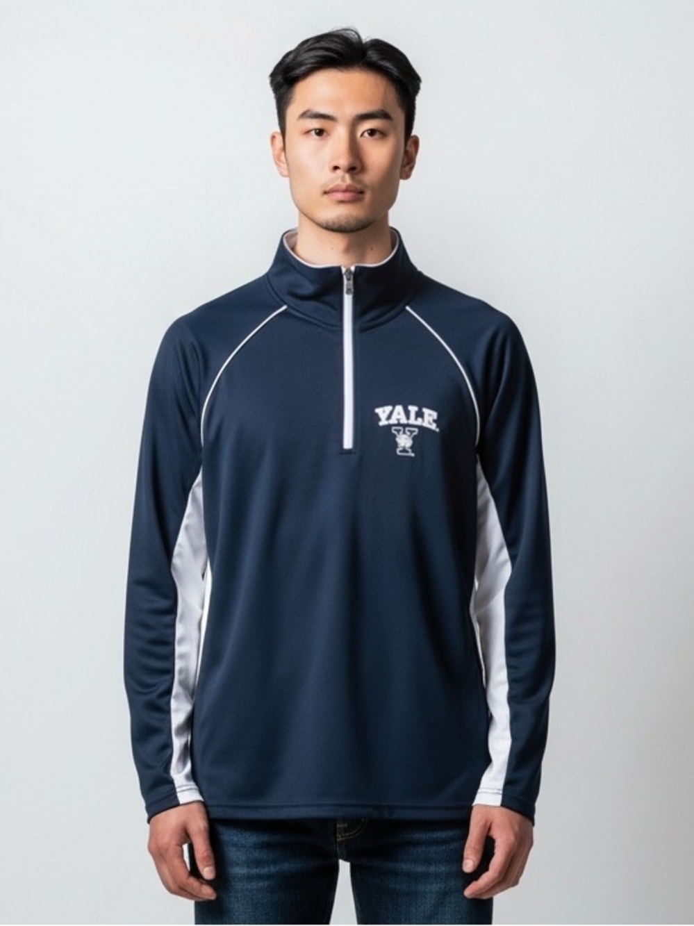 Colosseum brand Yale 3/4 zip long sleeve men’s shirt. Size medium